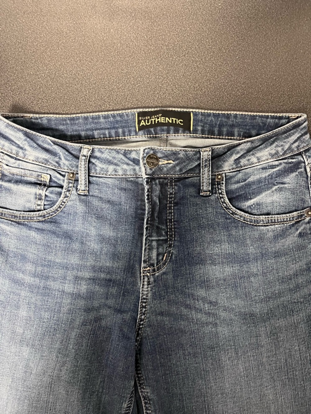Silver Jeans Medium Blue Straight Leg Women's Jeans